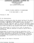 Notice of Annual Meeting, March 7, 1982